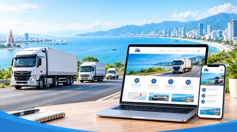 Dịch vụ thiết kế website cho công ty vận tải tại Nha Trang chuyên nghiệp
