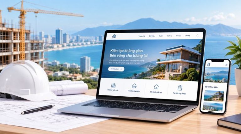 Dịch vụ thiết kế website cho công ty xây dựng uy tín tại Nha Trang