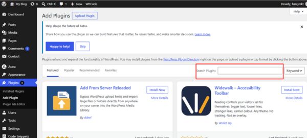 Cài đặt plugin miễn phí