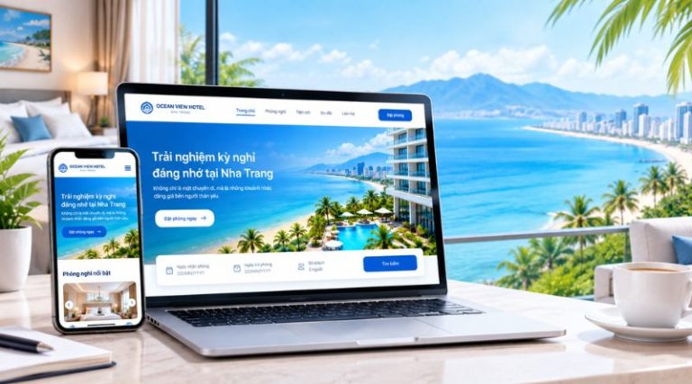 Dịch vụ thiết kế website khách sạn tại Nha Trang chuyên nghiệp, chuẩn SEO