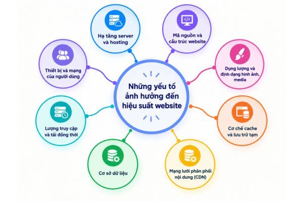 Những yếu tố ảnh hưởng đến hiệu suất website