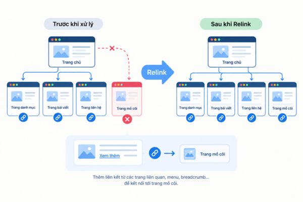 Relink – liên kết lại các trang muốn giữ